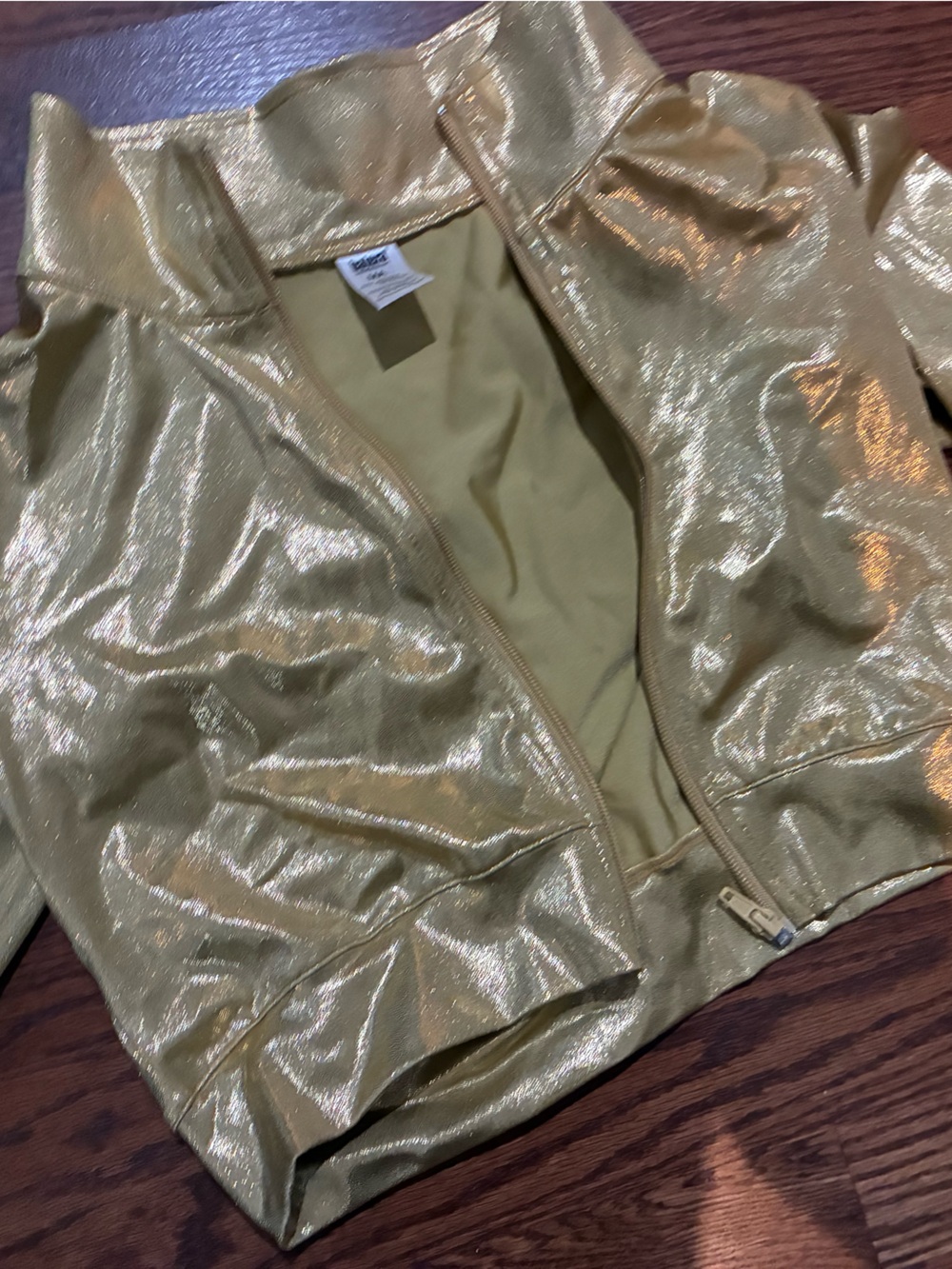 balera Metallic Gold Women's Bomber Jacket